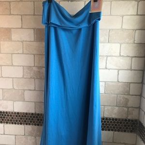 Lularoe Blue Maxi Skirt medium